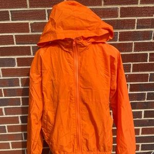 Orange raincoat